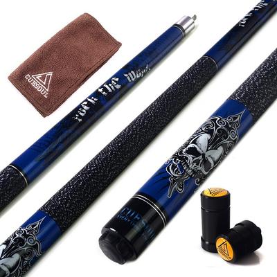 CUESOUL ROCKIN Series 21oz Maple Cue Stick Set with Joint and Cue Carry Bag 57" Protector, Towel, (G405)