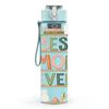 1PC Best Mom Ever Floral Letter Print 750ml Color Plastic Sports Water Bottle Leakproof Flip Straw Lid Suitable for Sports Office Home Use