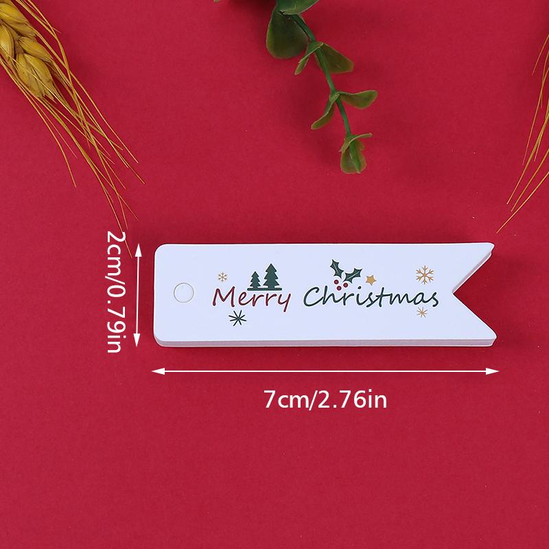 100PCS/Set Gift Tags Store Gifts Christmas Decorations Easy To Use Label Exquisite Christmas