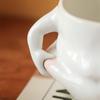Kawaii Ceramic Coffee Mug Cute Pinch Belly Porcelain Cup Creative Funny Drinking Mug for Breakfast Milk Water