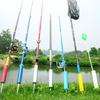 Fishing Rod Poles Holder Insert Ground Metal Stand Portable Fishing Poles Holder