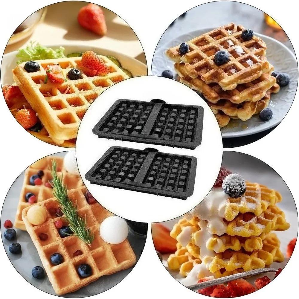 1/2 Piece Silicone Waffle Mold Square Air Fryer Waffle Tray Mat for Cake Chocolate Craft Candy Pastry Accessories Baking Mold