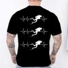 Diver Hearbeat Print TShirt Summer Fashion Tees for Men Women Oneck Casual Short Sleeve Tee Diver Hearbeat Fashion Trendy Tops