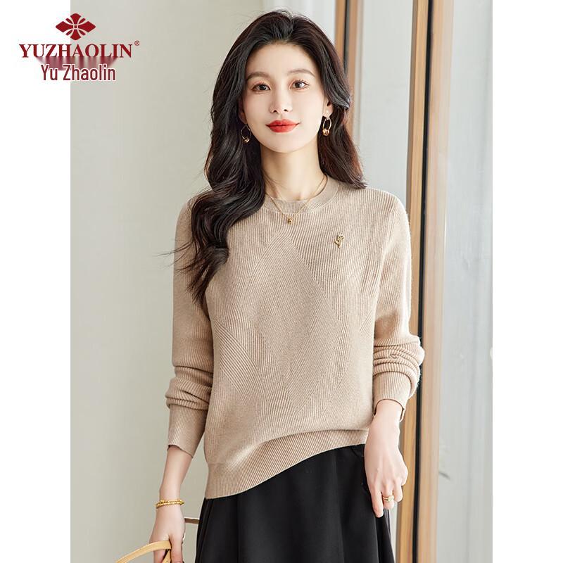 Yu Zhaolin Damen Rundhals Strickpullover