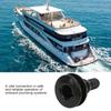 Multi-size Boat Through Hull Connector ABS Plastic Drain Outlet Thru Hull Fitting  Marine