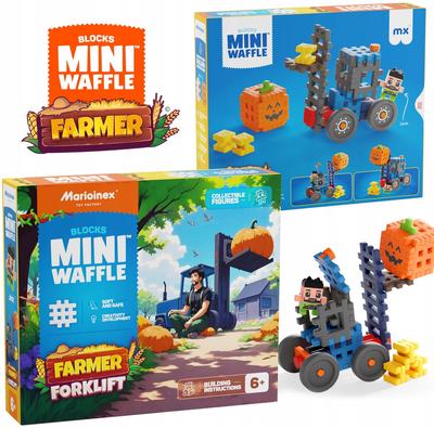 Marioinex Waffle Mini Farmer - Forklift with Pumpkin, 50 Pieces