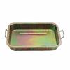 Oil Drain Pan with Wire Handles Sturdy Parts Cleaning Basin Long-Lasting
