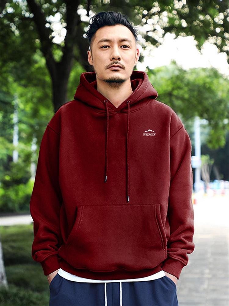 Men's Retro Heavyweight Hoodie - Korean Style Autumn/Winter Trendy Outerwear