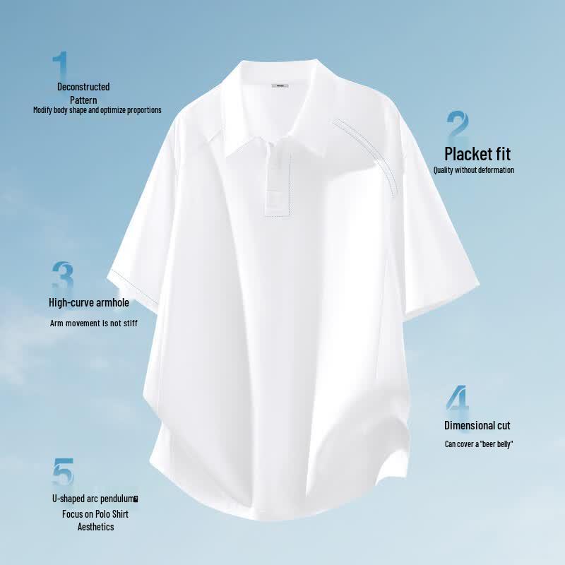 MINISO Men's Casual Quick-Dry Polo Shirt