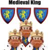 MOC Re Medievale Blocchi da Costruzione Esercito Castello Corvo Leone Rosso Aquila Nera Cavaliere Soldato Figure Spade Scudo Armi Mattoncini Giocattoli