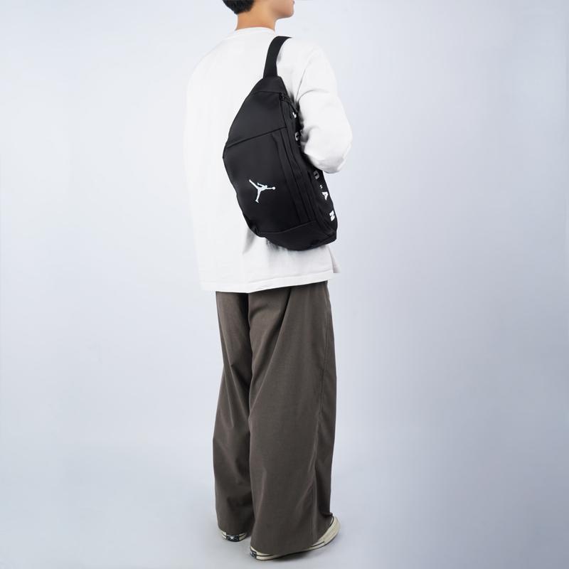 Jordan Fabric Crossbody Bag, Fanny Pack Unisex Black Jordan JD2123012GS-001