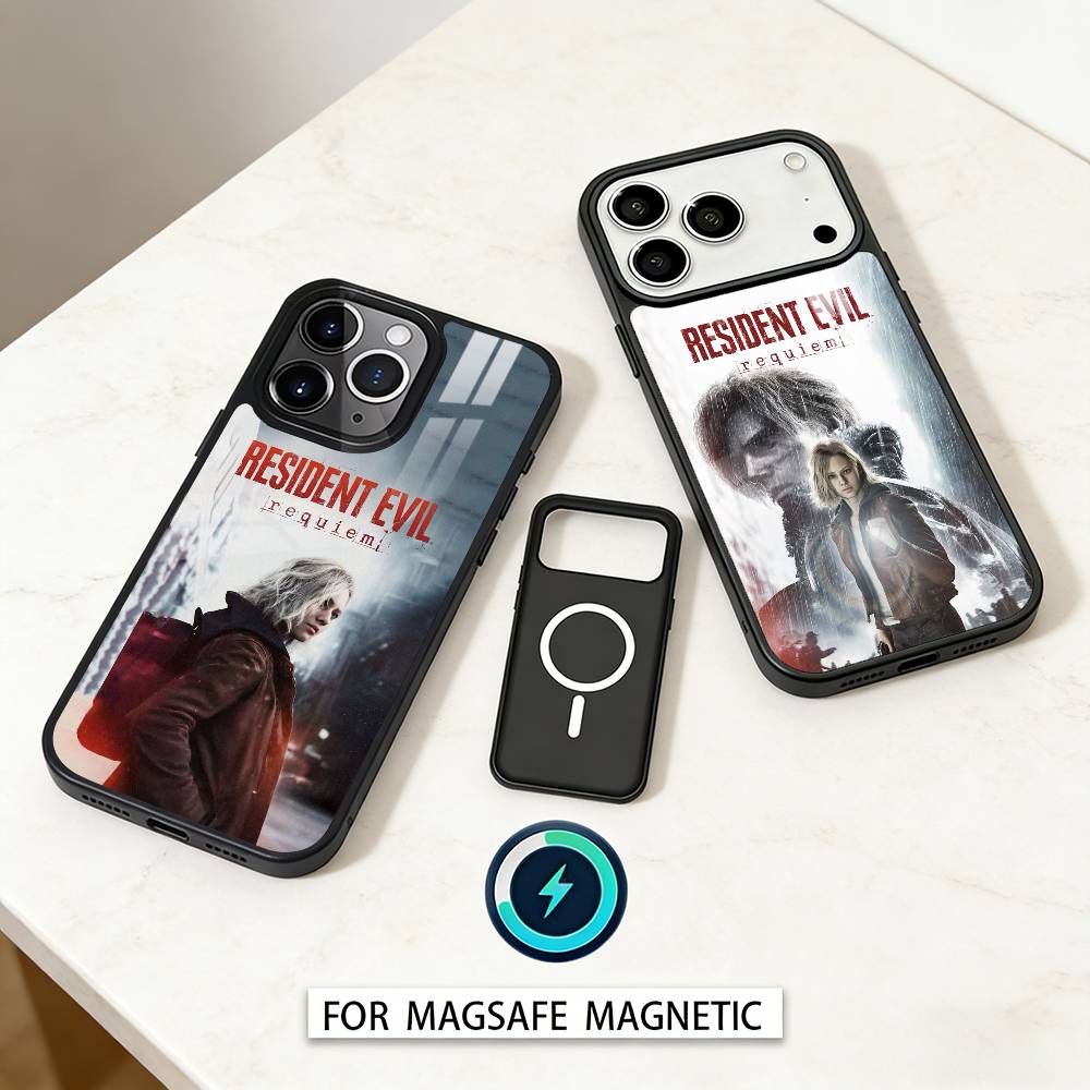 Game R-Resident E-Evil R-Requiem Phone Case For iPhone 17,16,15,14,13,12,Pro,Max For Magsafe Magnetic Wireless Charging