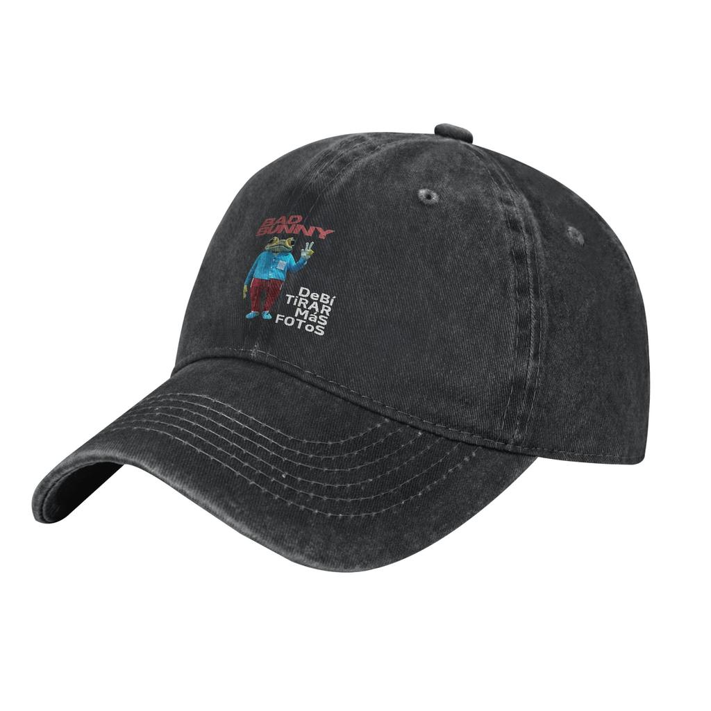 Un Verano Worlds Hottest Tour Sin Ti Rapper Baseball Cap Vintage Distressed Denim Washed Bad Bunny Headwear Workouts Hats Cap