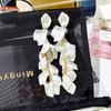 Exaggerated Rose Petal Earrings - Elegant European American Luxury Drops