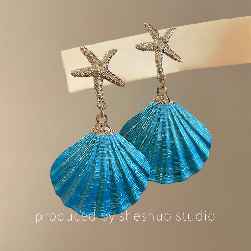 Silver Needle Resin Flower Tassel Earrings: Vintage, Versatile, Light Luxury Fashion Jewelry for Women