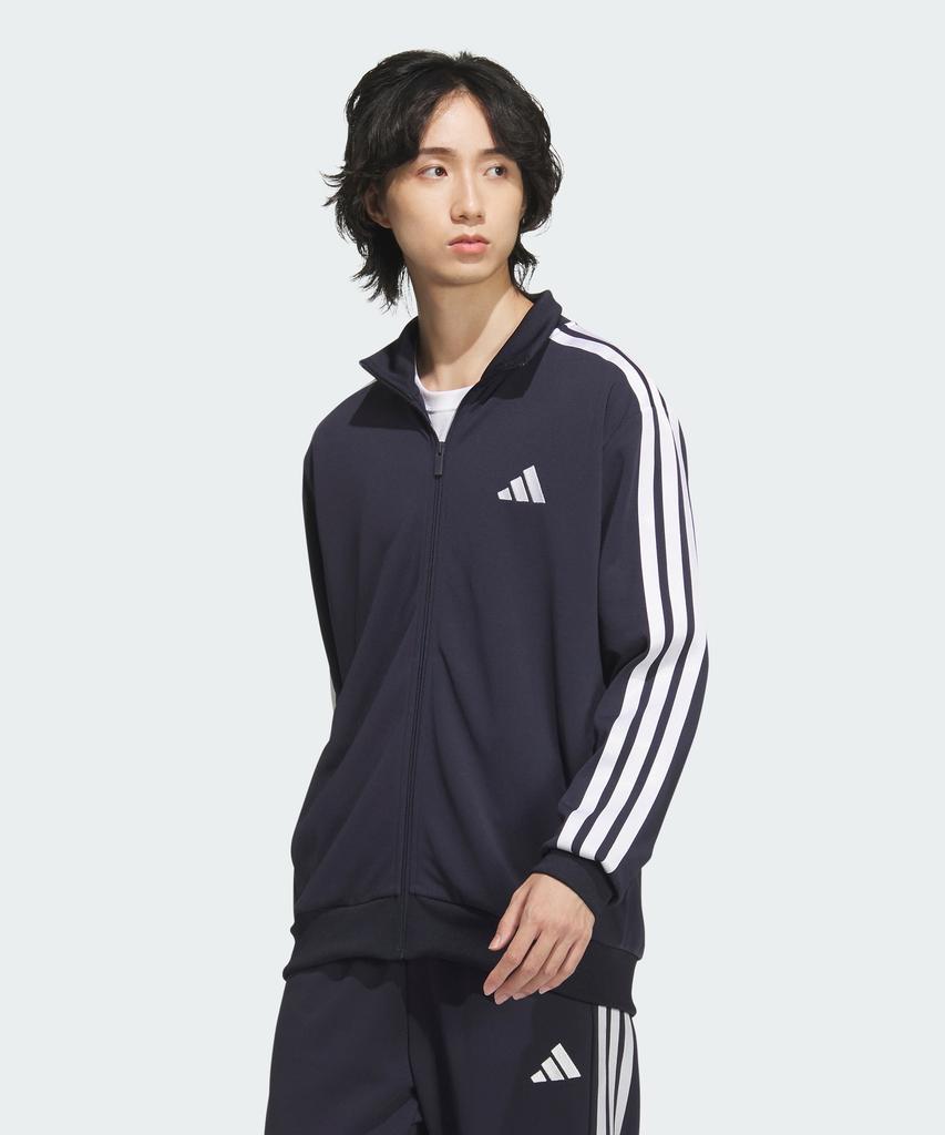 Adidas 3S Regular Fit Double Knit Track Jacket Jv6978
