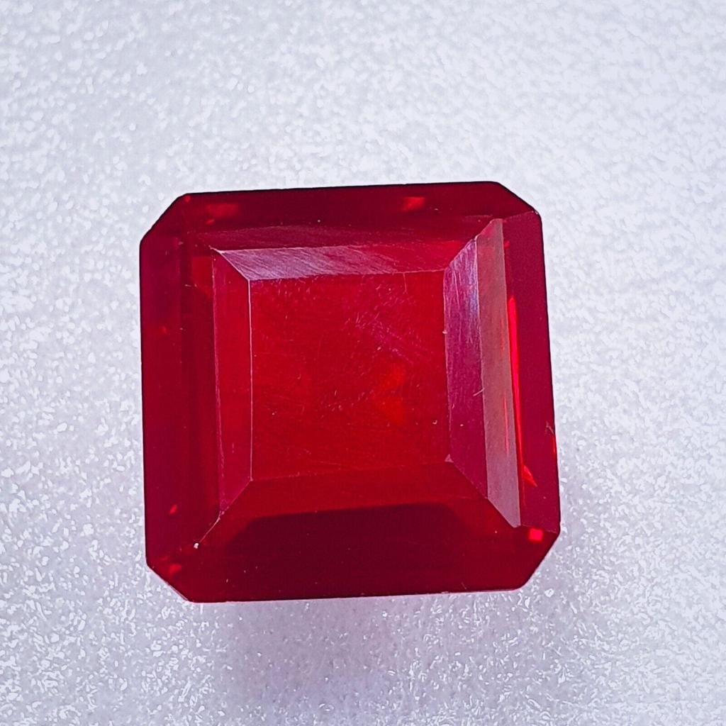AAA Natural Blood Red Mozambique Ruby Loose Emerald Cut Gemstone 68 Ct P454
