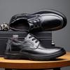 The First Layer of Cowhide Men's Shoes Autumn New Men's Casual Leather Shoes Men's Fashion Breathable Shoes British Lace-up Single Leather Shoes