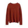 2024 Women's Cashmere Silk Knit Sweater - Hollowed-Out Long Sleeve Autumn/Winter Top
