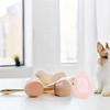 2pcs Egg-Shaped Makeup Sponge Holder-Transparent Pink Portable Travel Organizer with Ventilation Holes,Compact Bathroom Storage