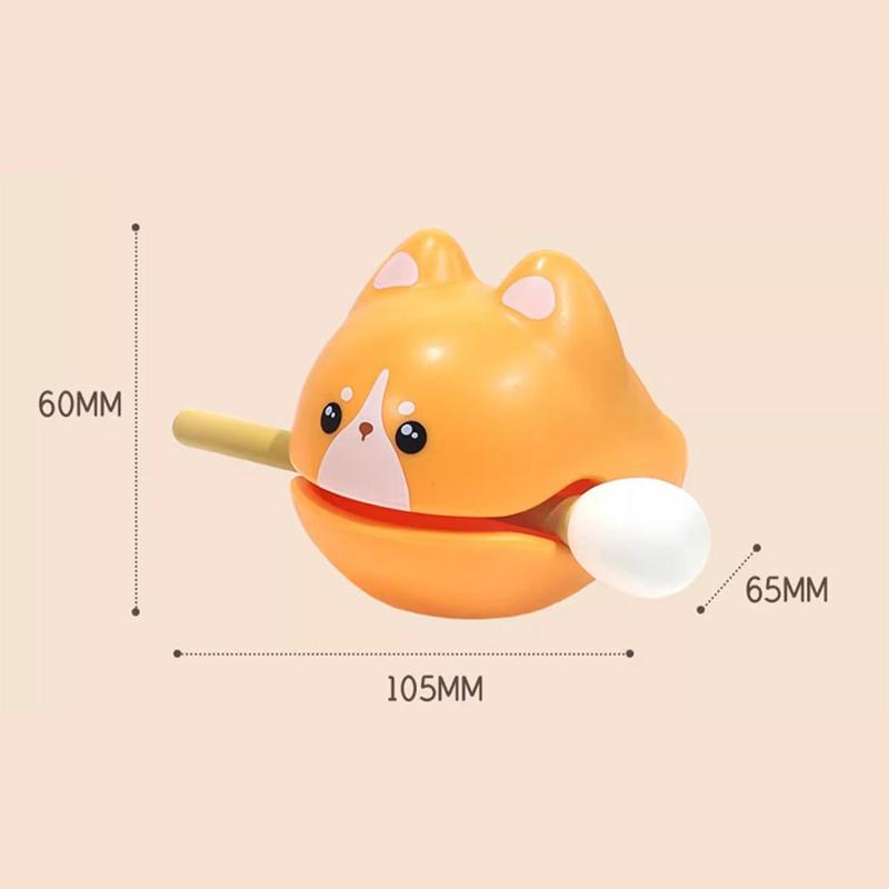 Wooden Fish Sound Percussion Instrument Ornament Lucky Wood Carving Ornament With Mallet Cat Shape Toy Random Blind Box