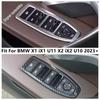 Car Inner Door Window Glass Lift Button Panel Cover Trim For BMW X1 iX1 U11 X2 iX2 U10  - 2027 ABS Carbon Fiber Accessories