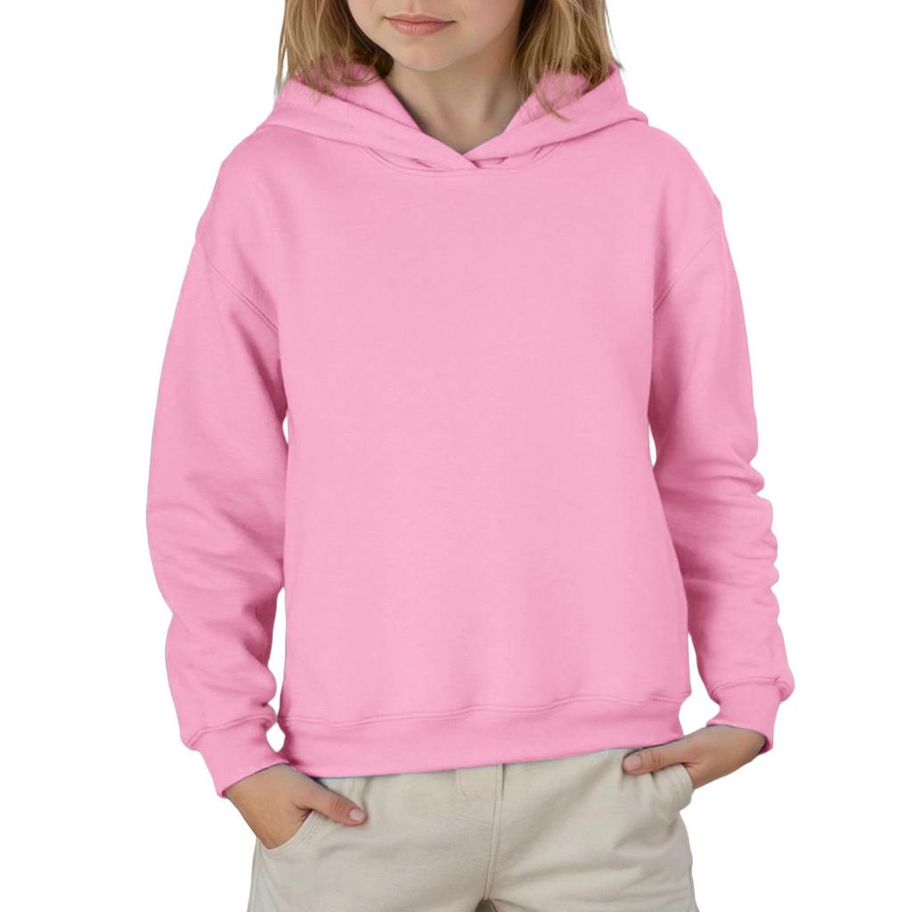Kinder Unisex Kapuzenpullover Sweatshirt Farbe Lockerer Schnitt Lässige Sportbekleidung für Jungen und Mädchen