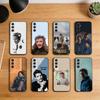 P-Pedro Pascal Actor Phone Case For Samsung S26,S25,S24,S23,S22,S21,Plus,Fe,Lite,Others Black Cover