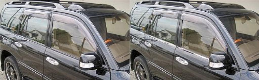 BRIGHTZ Stainless Steel Window Frame Trim for Toyota Land Cruiser Cygnus Wagon Ultra-Mirror (6-Piece Set) 100/101 (UZJ100W/HDJ101K) (Product Number