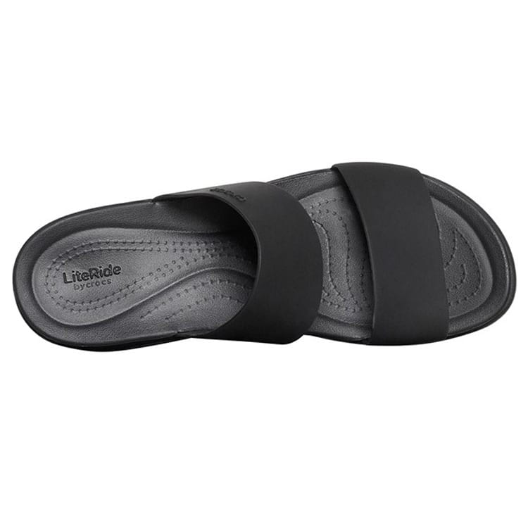 Crocs Ciabatte a fascia da donna nere 206219-060