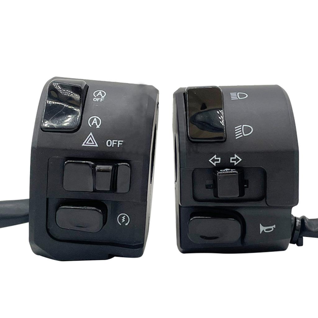 22mm Motorrad Lenker Bedienelemente Ersatz Hupenknopf Blinker Scheinwerfer Startschalter für NVX155 NMAX15
