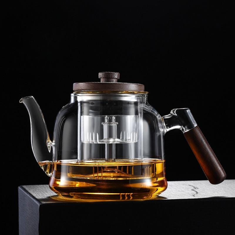 Brewing teapot Walnut brewing teapot New household tea brewer Electric ceramic stove Health high borosilicate brewing teapot чистый