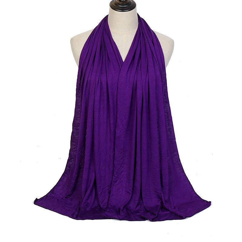 Modal Solid Color Long Scarf: High-Quality, Breathable, Soft Handfeel, Mercerized Cotton (YW125)