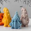 Nonstick Silicone Pumpkin Gnome Mold Figures Moulds Perfect for Crafting Enthusiasts Making Candle Soaps or Ice Cubes