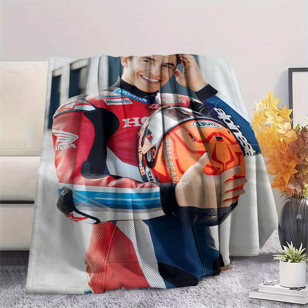 Marquez Printed Flannel Blanket, soft throw for bedroom sofa, washable, Christmas present, great gift.