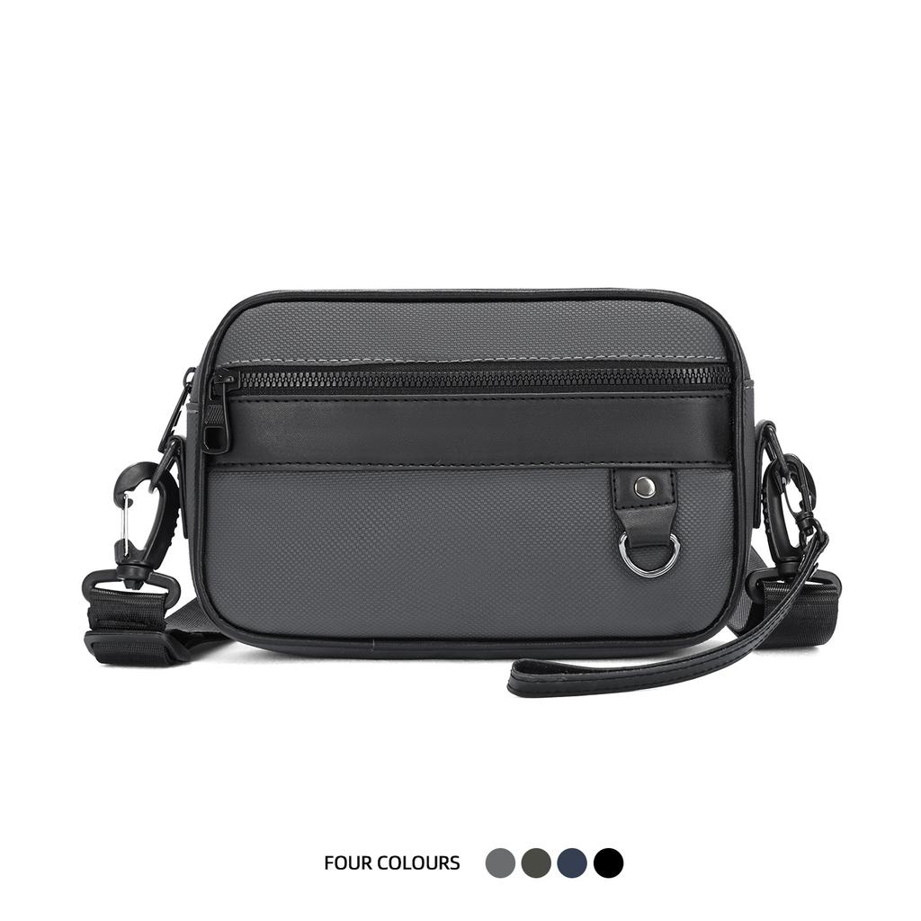 Herren Schultertasche Große Kapazität Multifunktional Einfarbig Crossbody Tasche