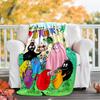 Barbapapa1 printed throw blanket—lightweight,soft,warm;versatile blanket for all seasons—perfect as &air-conditioning throw,nap blanket
