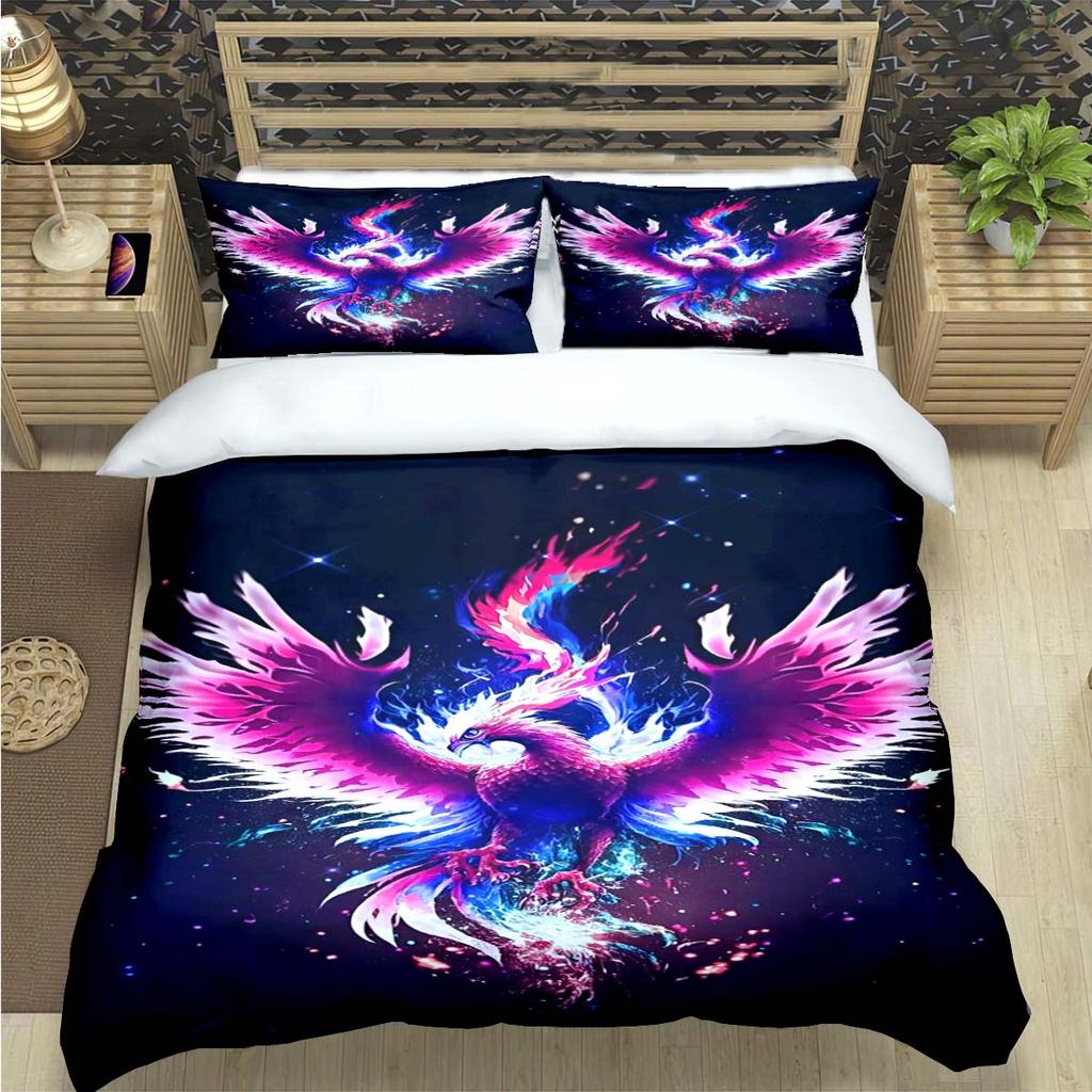 3D Popular Mythical Beast Phoenix Print Bedding Sets Bed Supplies Set  Comforter Set  Teens Girls Cartoon Twin Single Kid Gift