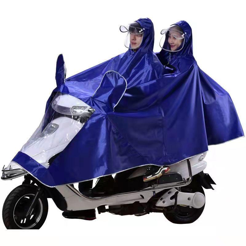 Mantella Pioggia Spessa Unisex per Scooter Elettrico/Bicicletta: Attrezzatura Antipioggia Torrenziale per Adulti