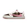 X Travis Scott Air Jordan 1 Piele Low top Pantofi Sport Vintage Femei Maro DZ4137-700(Echipa330-)