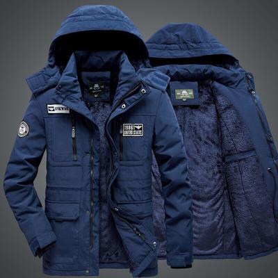 Männliche Winterjacken Oberbekleidung Kleidung Winter Parka Jacke Männer Verdicken Kapuzenmäntel Casual Warm Windbreaker