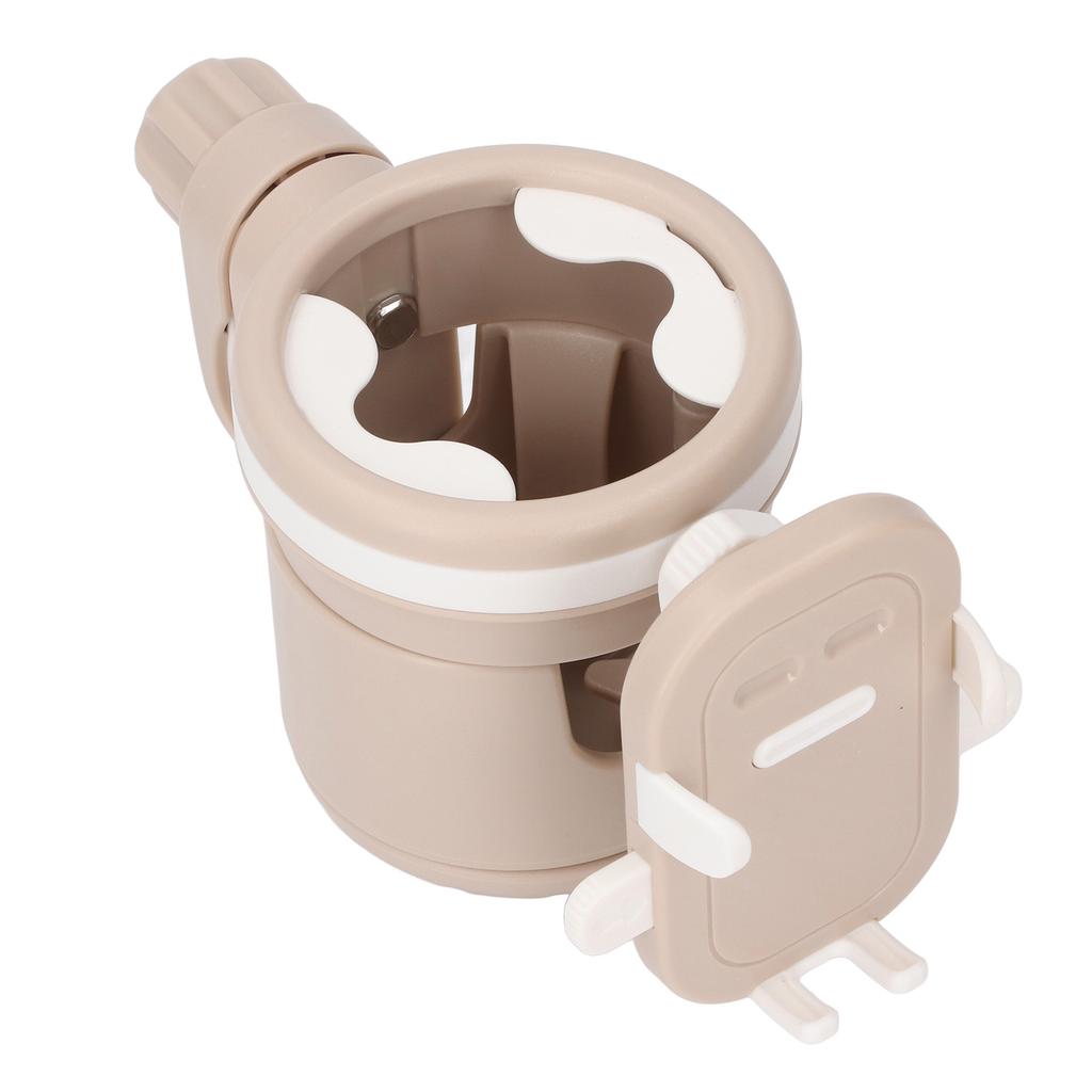 Suport pentru pahar pentru cărucior cu suport pentru telefon Multifuncțional 3 în 1 Suport pentru sticlă pentru cărucior pentru premergător