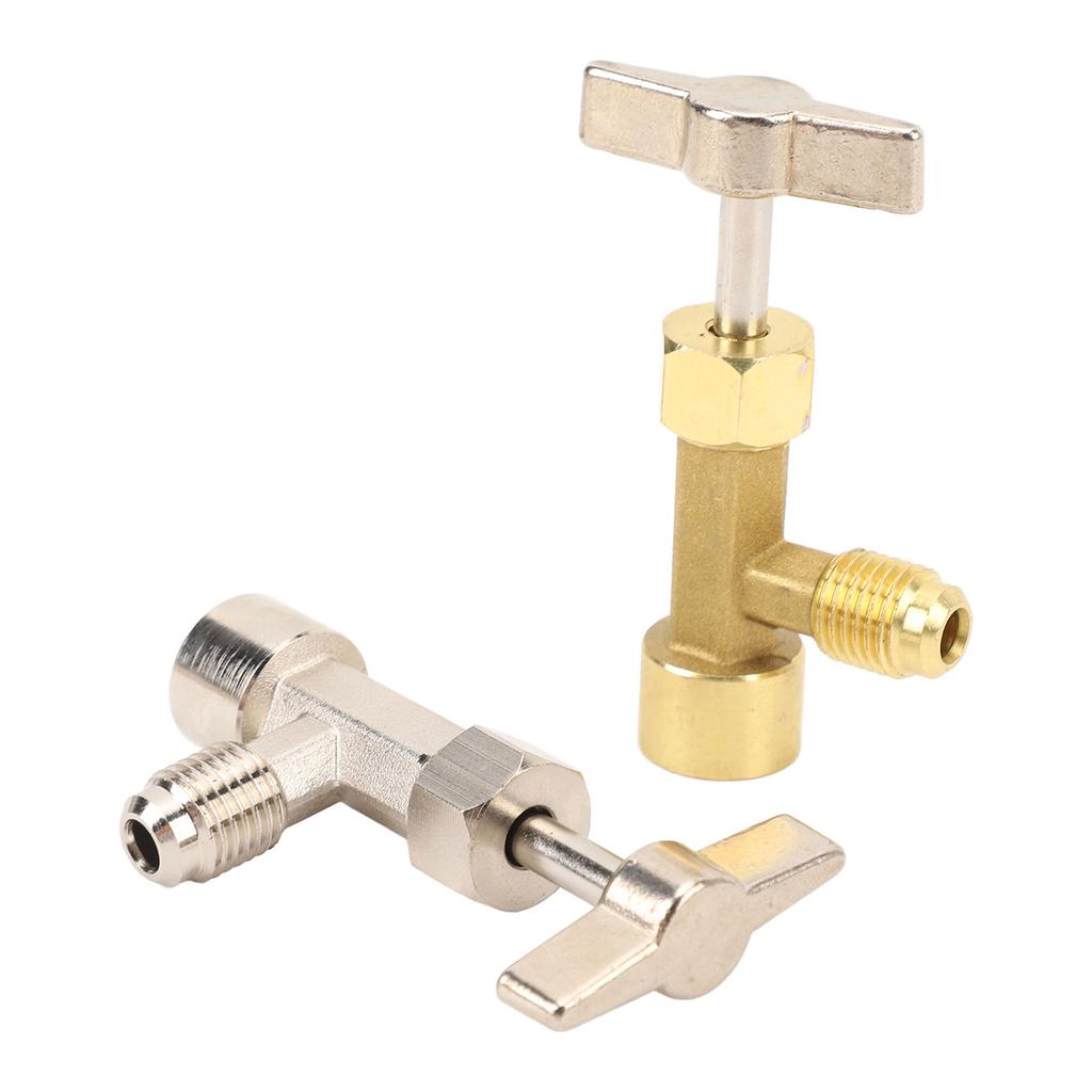 R134A Can Tap Self Sealing Puncture Style Refrigerant Can Tap with Valve Core Removal Tool for Automotive Air