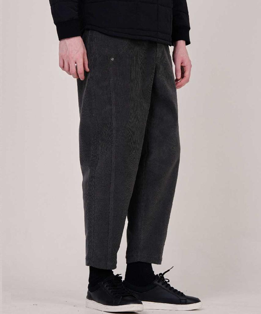 CUSTOMUS Men'S 11-Rip Semi-Baggy Corduroy E-Banding Winter Pants Cxs25Wwptb10 Gry