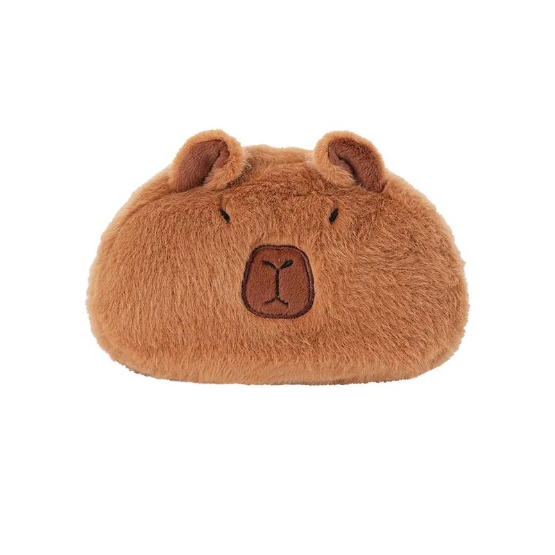 Car Tissue Box Capibala Utility Car Armrest Box Paper Box Cute Cartoon Lady Plush Tissue Box Hanging Inside the Car