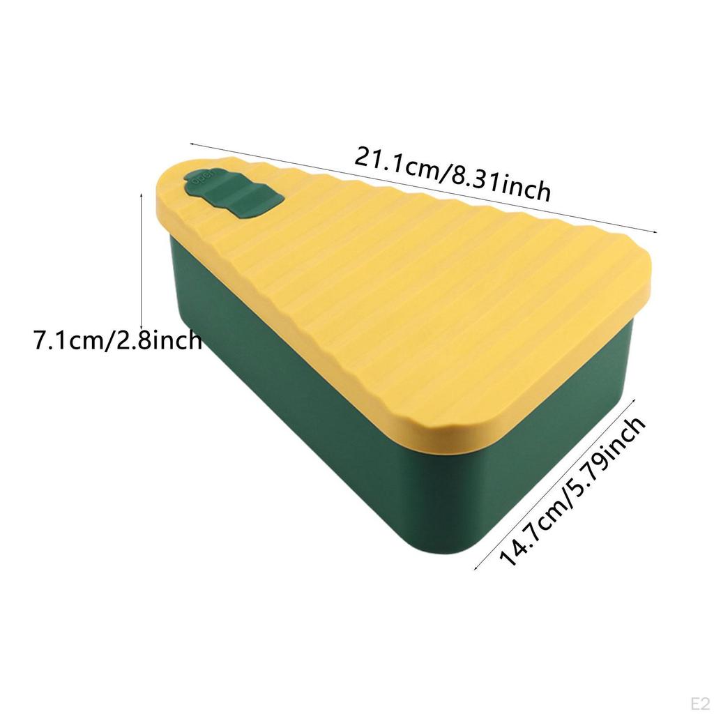 Food Grade Silicone Pizza Storage Box Lunch Sturdy Multipurpose Easy Cleaning for Home & Travel