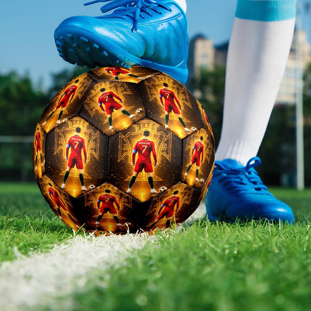 Cristiano Ronaldo Size 5 Soccer Balls, High-Quality, Anti-Slip, Protective Football, a Unique Gift Suitable for Birthdays, Christmas