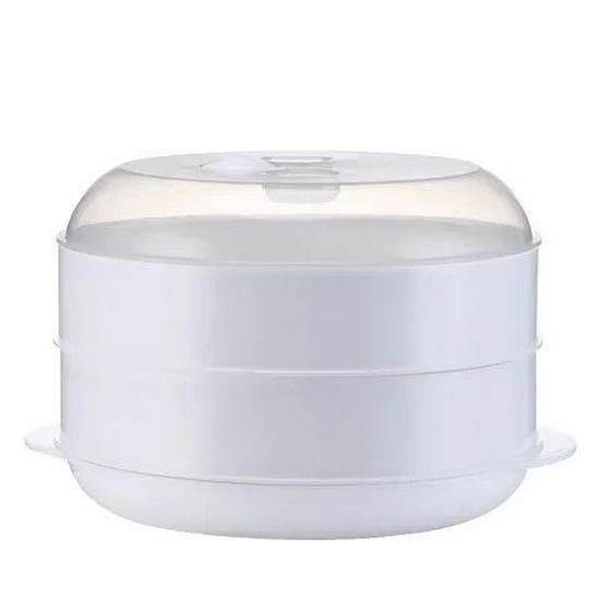 Multi-Layered Household Steamer Basket: High-Temperature Resistant with Lid, for Microwave Oven