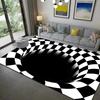 2D Huge Eye Monster Abyss Rug Non Slip Mat Gaming Room Living Room for Carpet Unique Horror Style Home Decor for Esports Setup