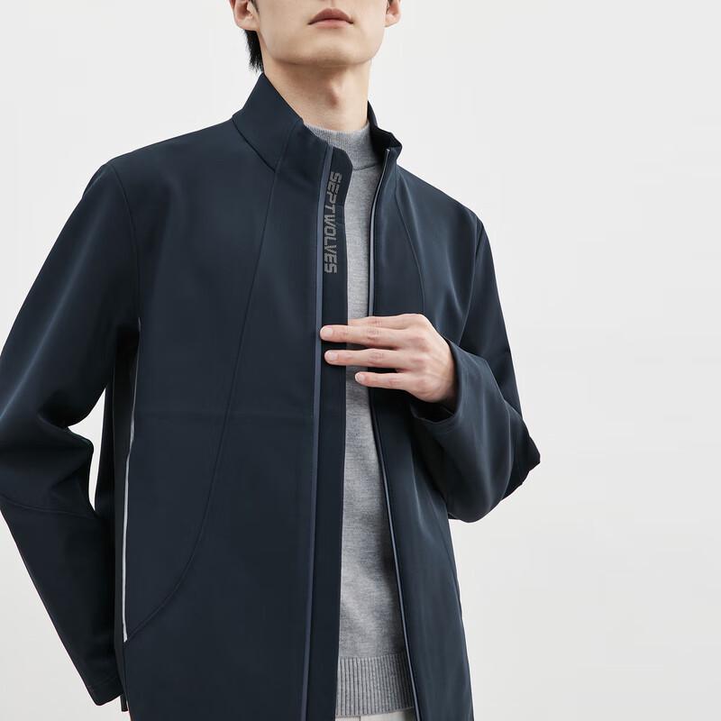 SEPTWOLVES Stand-up Collar Fleece Jacket